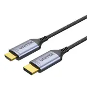 Unitek V1610A DisplayPort 1.4 DisplayPort to HDMI Cable - 1.8m - Space Grey Up to 8K 60Hz - Plug & Play - Uni-Directional - Nylon Braided - HDMI 2.1 [V1610A]