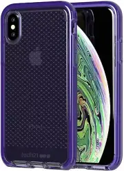 Tech21 Evo Check Case Cover for Apple iPhone XS MAX - Ultra Violet - Brand New.