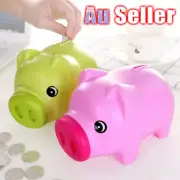 Piggy Bank Pig Cash Tin Plastic Cute Toy Kids Gift Coin Money Save Openable Box