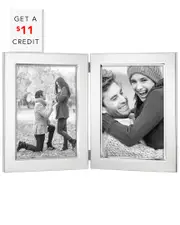 Reed and Barton Classic Silver-Plated Double Photo Frame with $11 Credit