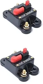GRIRIW 2pcs 300 Circuit Breaker 300amp Electric Breaker Car Audio/video System Marine Boat Bike Stereo Audio Inline Fuse Inverter Manual Override