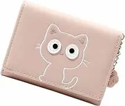 [WESIEVYA] Kitten Coin Purse Card Wallet Women Compact and Portable Zipper Design for Everyday Use