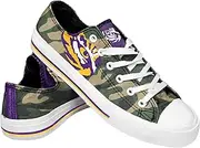FOCO NCAA Womens Low Top Repeat Print Canvas Shoes
