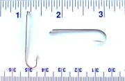 100 GT Nickel Plated Down Eye Virginia style Aberdeen Fishing Hooks size 6