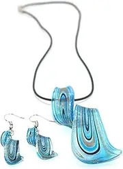 [LIFKOME] Necklace Earring present Pearl Turquoise Prom Piercing Gold Chain Pendant Charm Second Necklaces Earrings Pin Helix Dangling Jewelry Blue