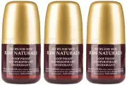 3 RAW NATURALS Goof Proof Antiperspirant Roll On Deodorant for Men 60ml