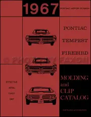 1967 Pontiac Chrome Body Trim Parts Book Molding Moulding Emblems Letters