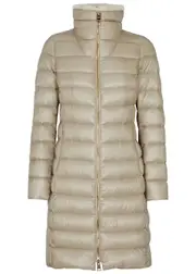 Herno Quilted Faux Fur-trimmed Shell Jacket - Cream - 12 12
