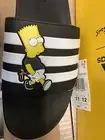 Adidas Sandals The Simpsons Adilette Comfort Slides Limited Edi Bart Size 9 & 11