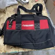 Husky 15 in Tool Bag 15 Inch Bag, Red and Black