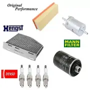 Tune Up Kit Spark Plugs Oil Fuel Cabin Air Filters for Volkswagen GTI 2008-2014 (for: Volkswagen)