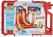 Hot Wheels Track Builder Unlimited Playset Fuel Can Stunt Box, 14 Component Parts & 1:64 Scale Toy Car
