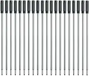 MengRan 4.5'' Ballpoint Pen Refills, Medium Point Pen Refill -Black Ink Pen Refills.Pack of 20 (Black Ink)