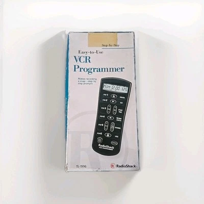 Brand New RADIO SHACK New Easy-To-Use VCR Programmer LCD Remote Control 15-1996