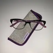 Foster Grant +1.25 Reading Glasses Cleo Purple with case 58.5mm
