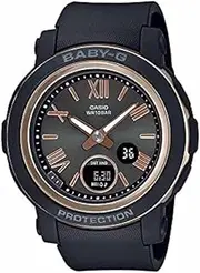 [Casio] Baby G BGA290-1 Analog Digital Black Strap Women's Watch, Black/Rosegold, 45.2 × 41.5 × 10.1 mm