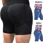 Men Padded Enhancer Underwear Shapewear Butt Lifter Boxer Briefs Trunks Shapers