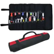Reel Rolling Tool Bag 22-Pocket Plier Screwdriver Spanner Carry Case Pouch Bag