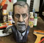 SIGMUND FREUD Bust Sculpture FIGURE PSYCHE philosopher PSYCHOLOGIST PSYCHOLOGY