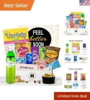 Thoughtful Get Well Soon Gift Basket with Snacks & Activities for Comfort