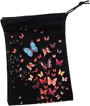 OKUMEYR Tarot Card Storage Pouch Drawstring Organizer Bag for Tarot Cards Stylish Design Portable Pouch and Herbs