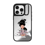 iPhone 16 Pro Mirror Ring Stand Case MagSafe Compatible Writing & Pets
