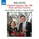 (Naxos)布拉姆斯：長笛奏鳴曲(op.120改編)/舒茲、普林茲 Brahms: Clarinet Sonatas (Flute and Piano Versions)