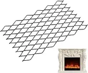 Wood Stove Grate, Steel Fireplace Grills Heavy Duty Log Grate Mesh, Heat Resistant Fireplace Grills Retainer Mesh, Log Fire Grates for Outdoor Events