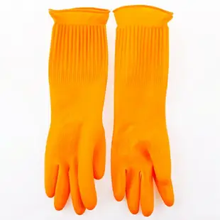 韓國進口膠皮手套加長乳膠手套塑膠手套橡膠手套家務清潔大號