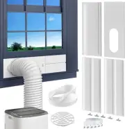 Portable AC Window Vent Kit, with 5.9” Exhaust Hose, 5.9" Coupler and Bird