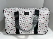 Bioworld HELLO KITTY ROLLING DUFFEL LUGGAGE CARRY-ON BAG/SUITCASE NWT ADORABLE!