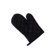 2Pcs Of Thickened Microwave Oven Gloves With High Temperature Resistance Black Oven Mitts & Potholders