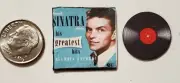 Dollhouse Miniature Record Album 1" 1/12 scale Barbie Frank Sinatra Greatest Hit