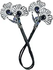 Peacock Shape Hair Bun Maker Twist, Lazy Hair Curler Deft Bun Twister, Bun Maker for Long Hair, Rhinestone Flower Hair Clip, Easy Fast Snap Roll Hair Tool, Hair Accessories for Women Girls (style3)