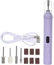 Hohopeti Electric Nail Drill Machine Portable Nail File Kit with Fast Drying Lamp Compact Nail Grinder for Manicure and for Home and Salon Use