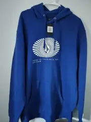Volcom Men's TRUE TO THIS SINCE 1991 Psychadelic Hoodie 2XL Dodger Blue NWT