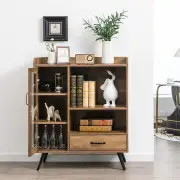 CostwayBuffet Sideboard with Removable Wine Rack for Kitchen, Dining Room