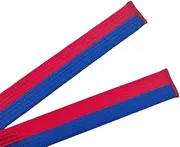 [Pandiui23] Professional Taekwondo Karate Judo Belt Double Wrap Martial Arts Stripes Sports Belt (1, Blue Red, 2.2M)