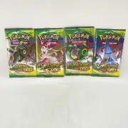 Pokemon TCG Evolving Skies Booster Packs Complete Art Set (4 Packs) SEALED