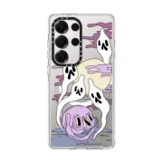 Galaxy S25 Ultra Clear Magnetic Case Spooky by Emma Atterbury