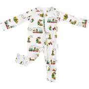Charlie Lou Baby® Corduroy Double Zipper Convertible Romper in Beige at Nordstrom, Size 18-24M