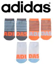 ADIDAS 3-pack Girls Superlite No Show Socks M 13C-4Y, L 3Y-9 Youth 3-Pair