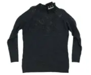 Barbour Gold Label Grey Womens Long Sleeve Wool Pullover Sweater Top Size 12
