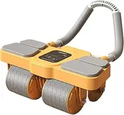 AB Wheel Roller for Central Training, AB Roller Abdominal Wheel, Elbow Support AB Wheel Remound Auto, Home Fitness Training Equipment for Men Muscle Strengthening