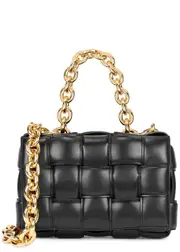Bottega Veneta The Chain Cassette Leather Cross-body bag - Black One Size