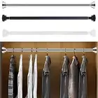 Extendable Telescopic Curtain Rod Rail Closet Clothes Hanging Curtain Pole AU