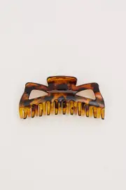 Brown Tortoiseshell Print Claw Clip