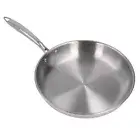 (12)Stainless Steel Frying Pan 3-Layer Stainless Steel Frying Pan Ergonomic