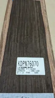 Wenge African Quarter Cut wood veneer 6.5" x 20" raw no backing 1/42'' thickness