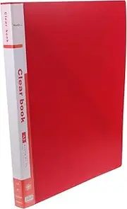 LALAFINA Portfolio Pocket Folder Presentation Book with Plastic Sleeves for School Portfolio Binder Folder Binder with Plastic Sleeves Portfolio Presentation Book (a3)